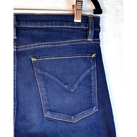Hudson Barbara Super Skinny Jeans Dark Wash High Rise Stretch Denim Sz 31 - Picture 7 of 9